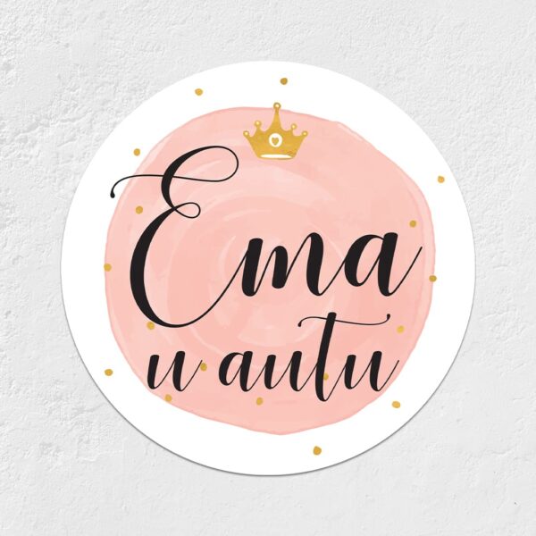 naljepnica beba u autu