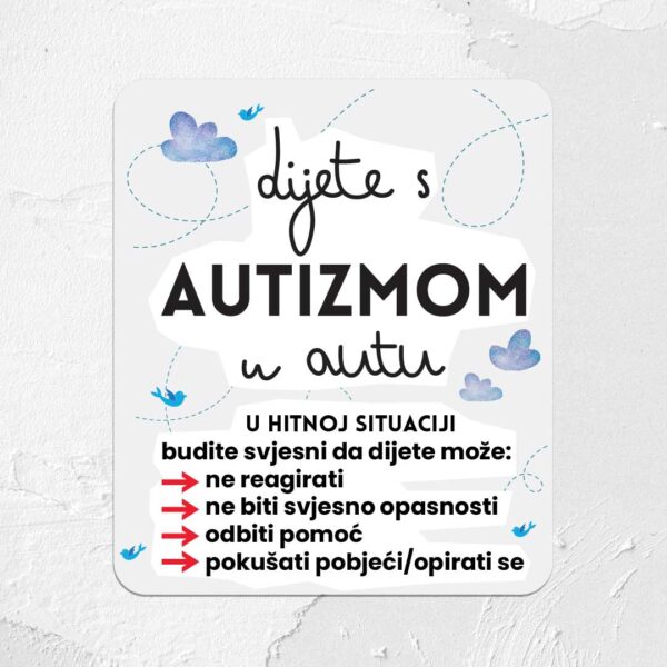 naljepnica dijete autizam